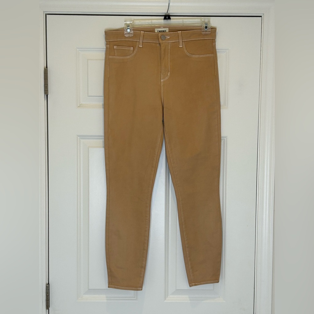L'AGENCE Camel Margot Skinny High RiseJeans Size 30 NWOT